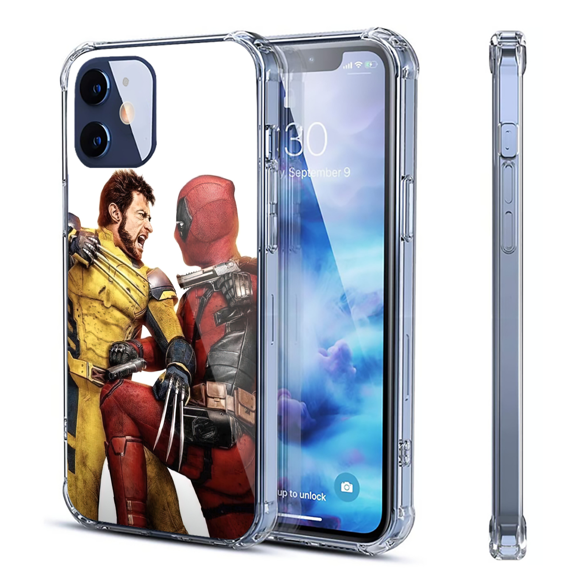 （画像用） Deadpool デッドプール 【iPhone 12シリーズ対応】透明スマホケース（クリアソフトケース）